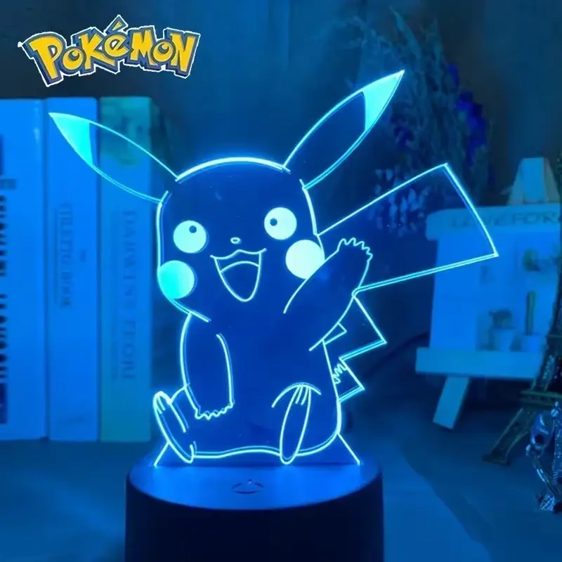 Pokemon Pikachu 3D Figura de luz nocturna