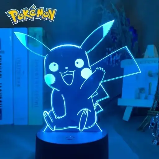 Pokemon Pikachu 3D Figura de luz nocturna